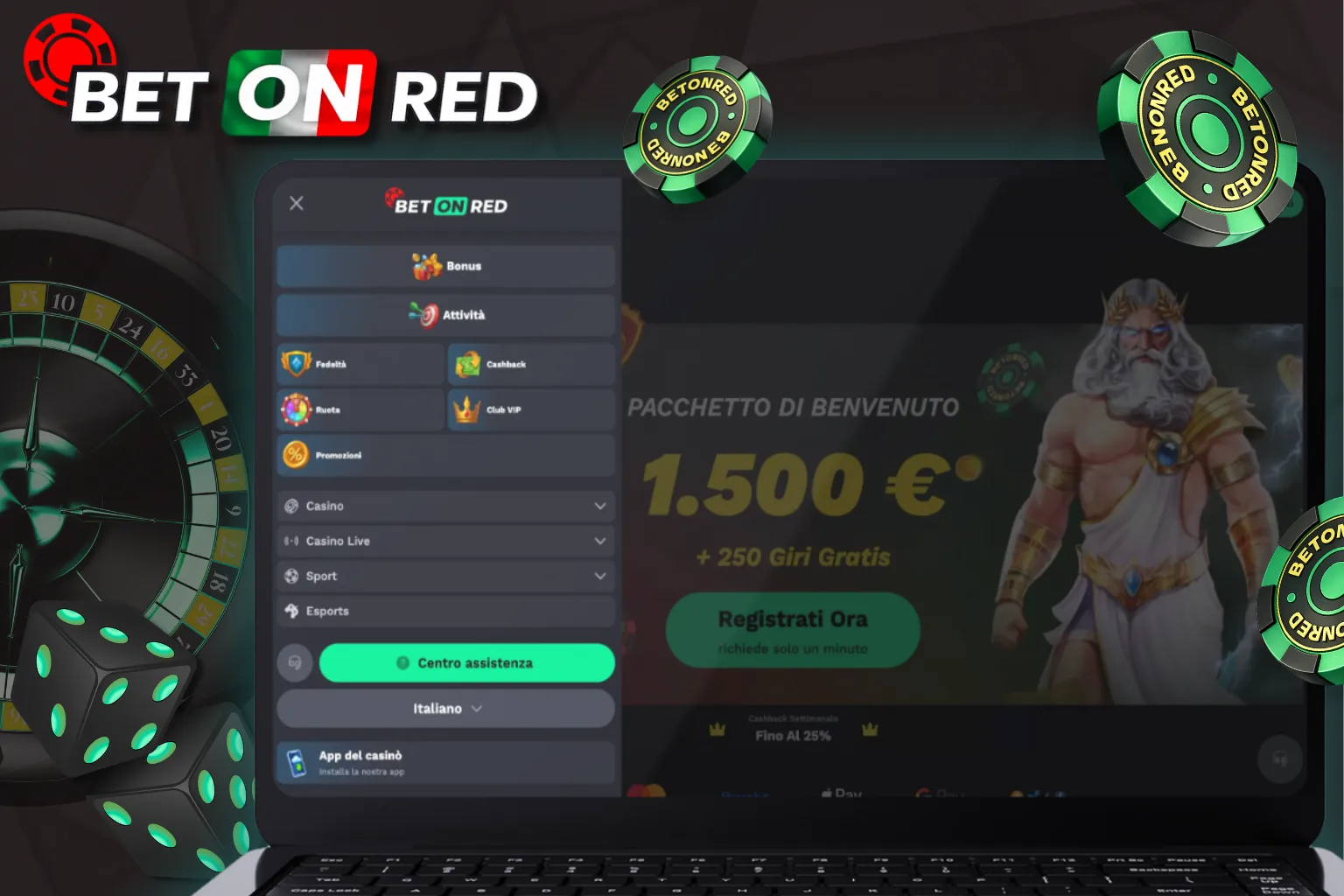 I giocatori italiani possono godersi un'esperienza di gioco fluida e comoda su BetOnRed
